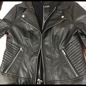 Faux leather jacket size large